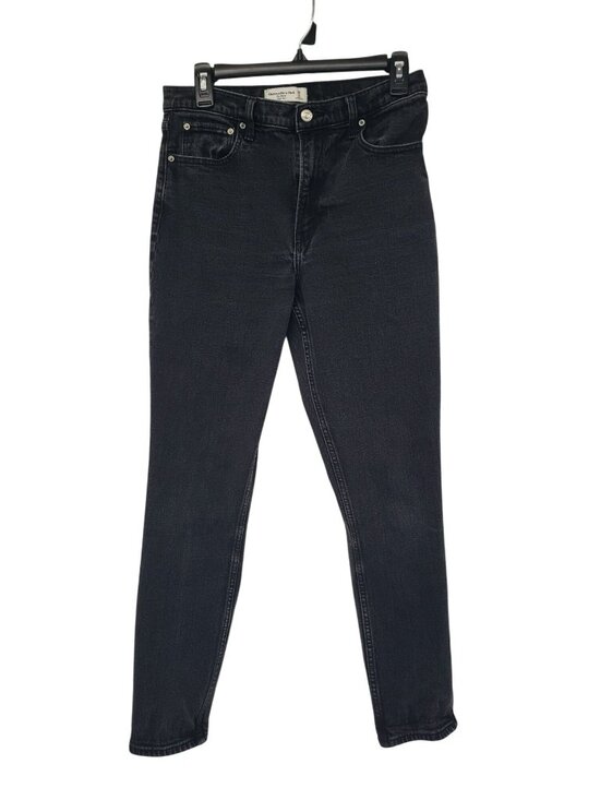 Abercrombie & Fitch Denim - Abercrombie & Fitch Black Jeans The Skinny High Rise Size 28 6 Long